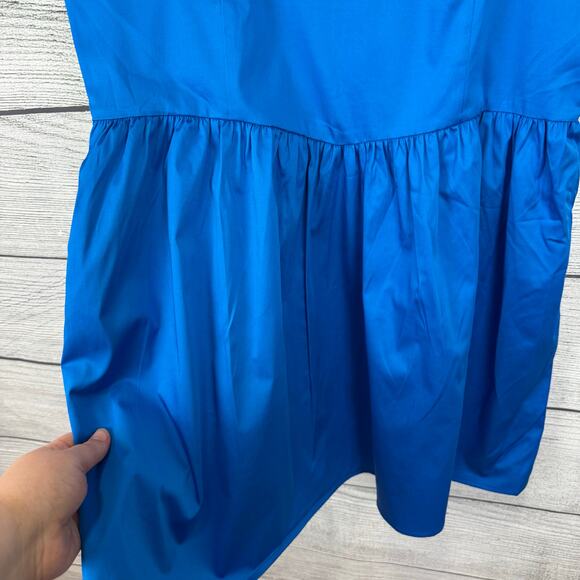 French Connection Women's Blue Sweetheart Sleeveless Mini Dress Size 12 - Picture 4 of 9